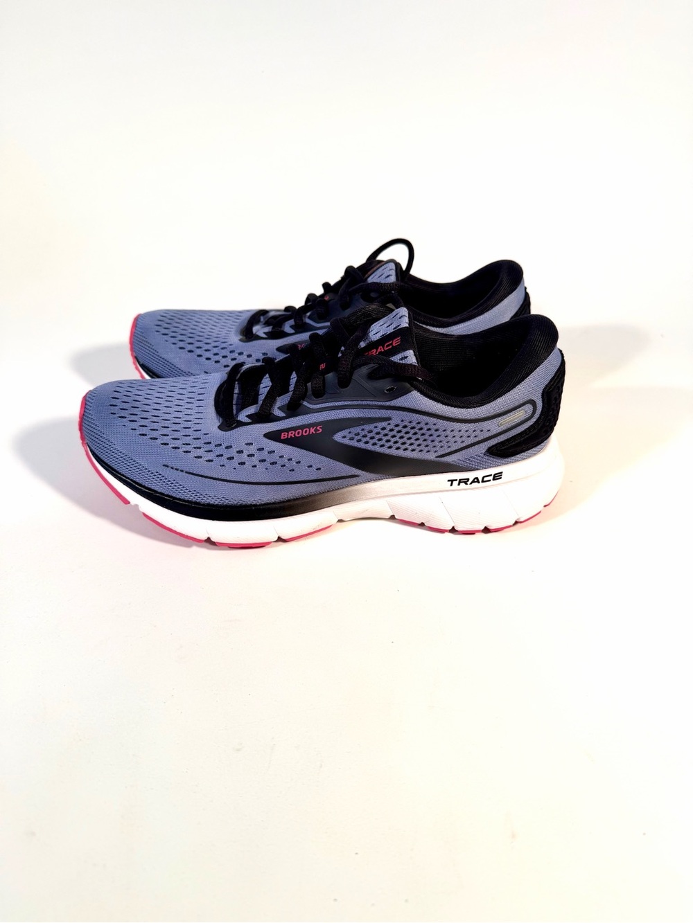 Brooks Trace 2 Cushioned Neutral Running Walking Shoes Gray Pink Women’s Sz 6 - Picture 2 of 10